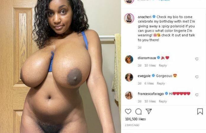 RivJones Huge Boobied Ebony Slut OnlyFans Insta Leaked Videos