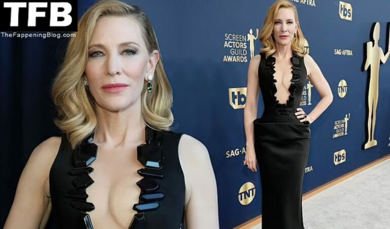 Cate Blanchett Displays Her Sexy Tits at the 28th Annual Screen Actors Guild Awards (13 Photos)