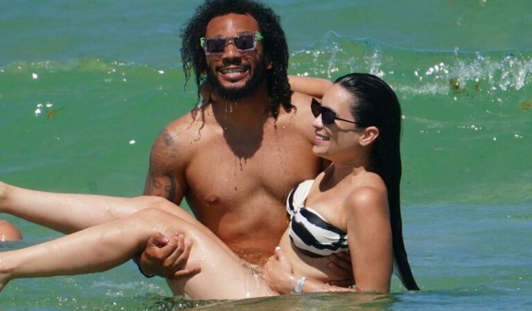 Clarice Alves & Marcelo Vieira Enjoy a Day in Miami Beach (3 Photos)