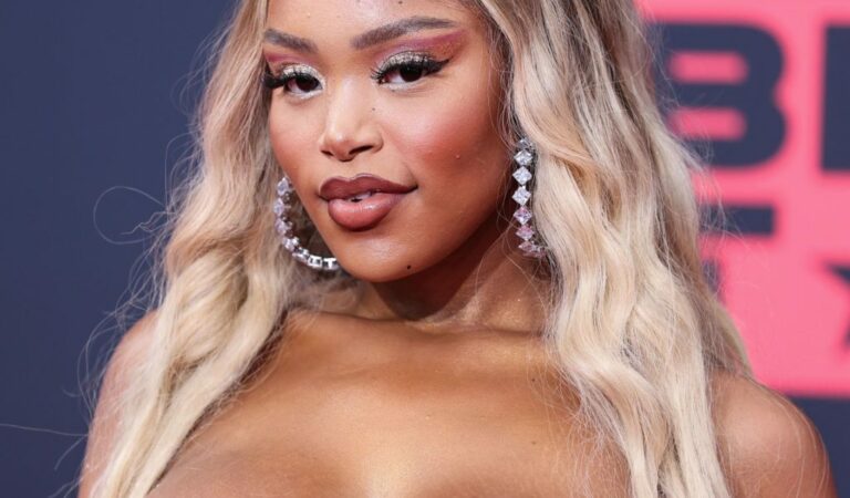Jourdin Pauline Shows Off Her Sexy Boobs at the 2022 BET Awards in LA (17 Photos)