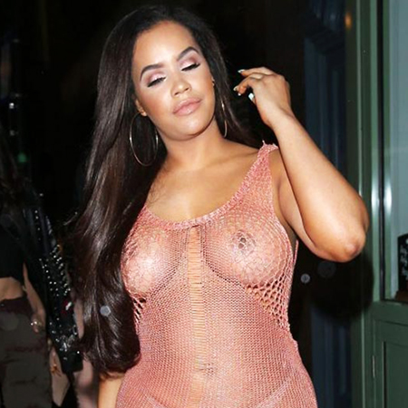 Lateysha Grace Nude Tits In Public – See Through Dress Exposed Everything !