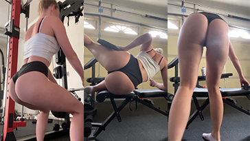 STPeach Ass Gym Workout CloseFriends Thicc Booty Video