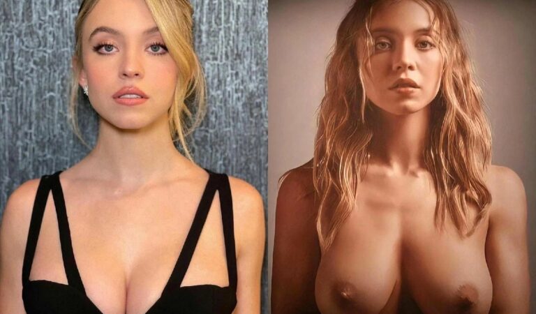 Sydney Sweeney Sexy & Topless (1 Collage Photo)