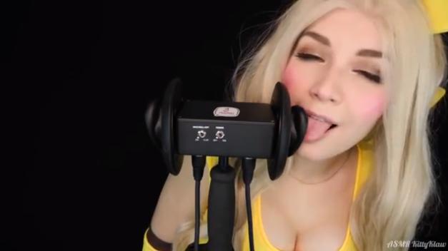 ASMR KittyKlaw Ear Licking Pikachu Video