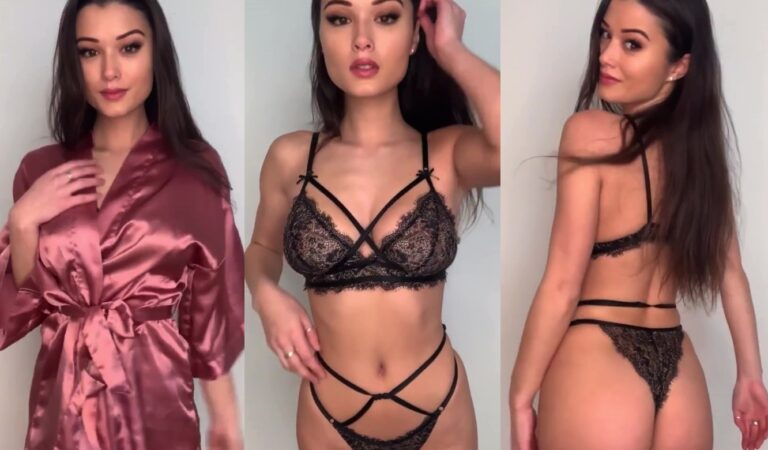 Keilah Kang Sexy Black Lingerie Tease Video Leaked