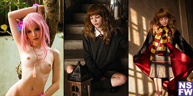 Rocksy Light Nude Cosplay Hermione Granger