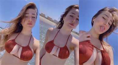 Natalia Fadeev Hot Teasing On Beach Video Leaked – Famous Internet Girls