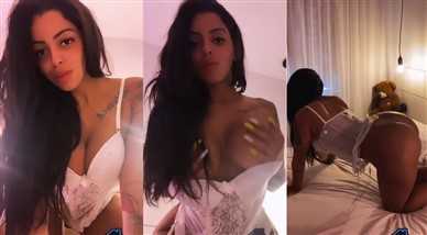 Stephanie Silveira Nude White Lingerie Teasing Video Leaked – Famous Internet Girls