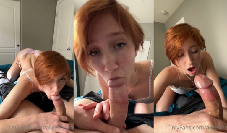 AliceOnCam Blowjob And Handjob Video Leaked