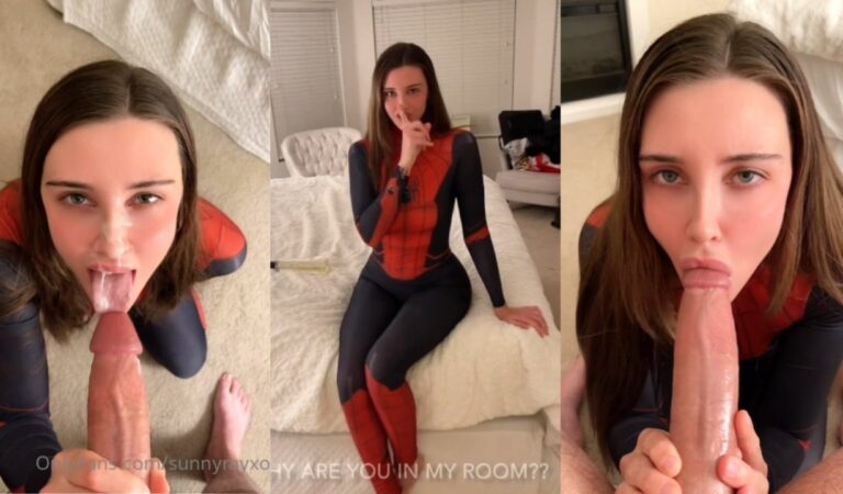 Sunny Ray Sexy Spider Girl Blowjob Video Leaked