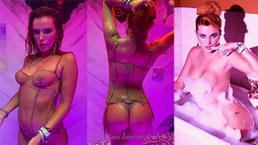 Bella Thorne Shower See Through Lingerie Nude Onlyfans Set Leaked